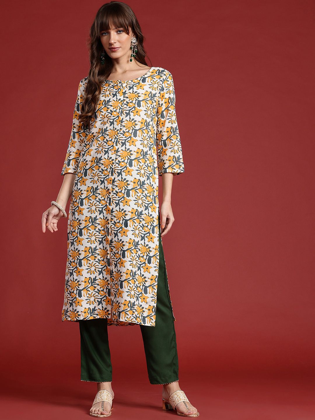 Anouk Floral Printed Kurta