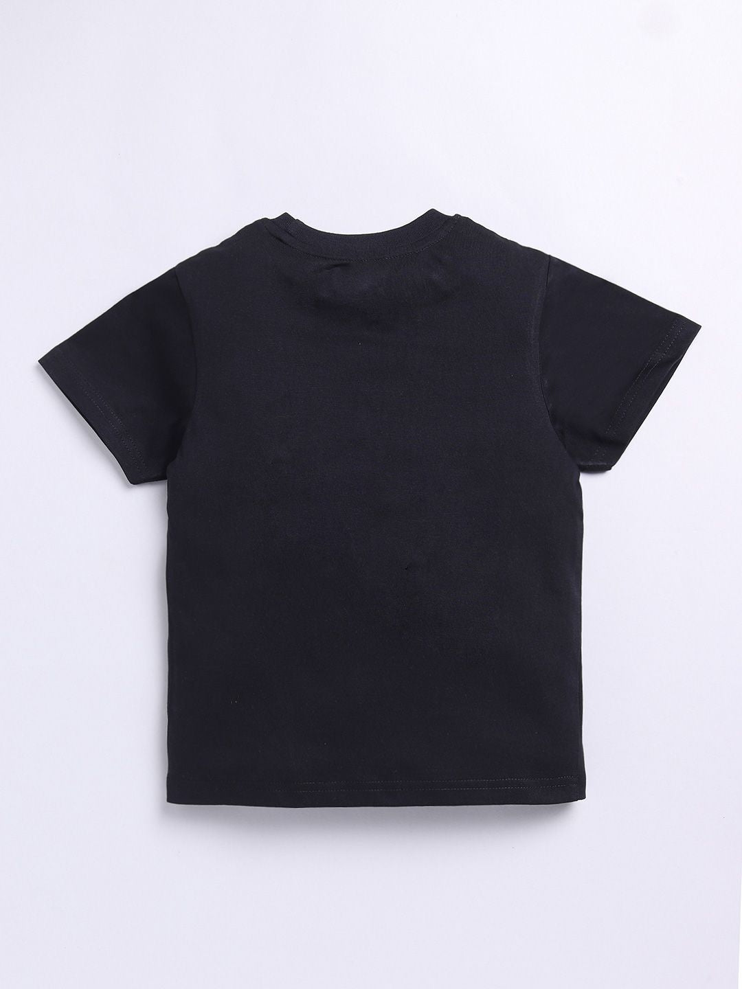 Happy Faces Boys Pure Cotton Typography Printed T-shirt