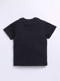 Happy Faces Boys Pure Cotton Typography Printed T-shirt