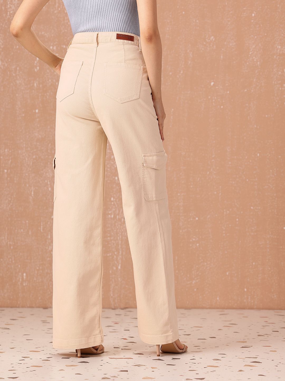 all about you Women Wide Leg High-Rise Stretchable Jeans