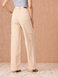 all about you Women Wide Leg High-Rise Stretchable Jeans