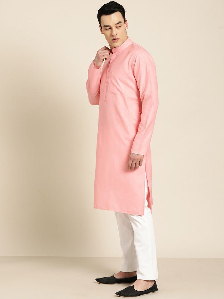 SOJANYA Mandarin Collar Straight Kurta