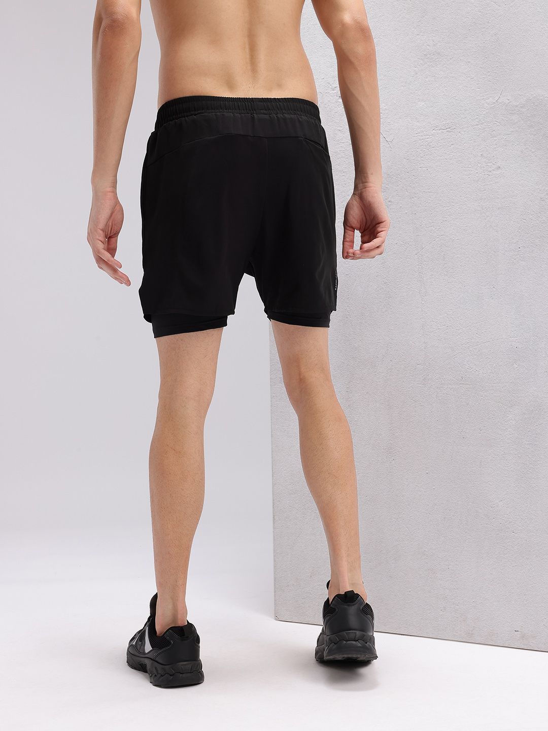 HRX by Hrithik Roshan Men Rapid-Dry Running Shorts with Inner Tights