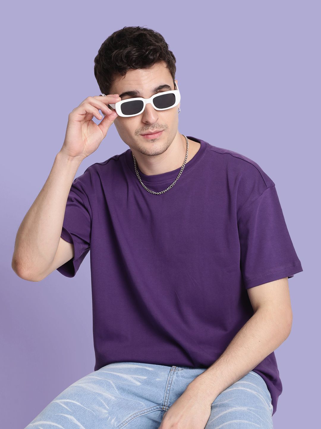Bene Kleed Men Drop-Shoulder Sleeves T-shirt