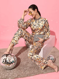 STREET 9 Yellow Ethnic Motifs Top