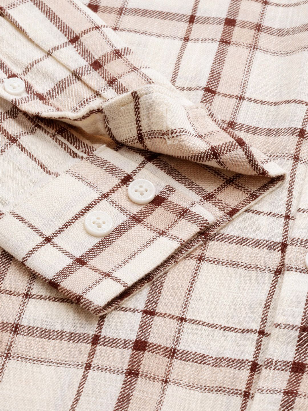 Being Human Slim Fit Checked Pure Cotton Casual Shirt