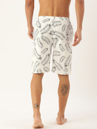 The Indian Garage Co Men White & Black Printed Pure Cotton Boxers 1120-BXR10-14