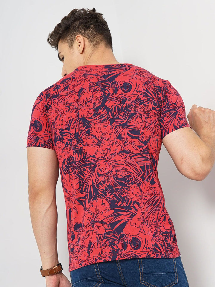 The Indian Garage Co Floral Printed Sports T-shirt