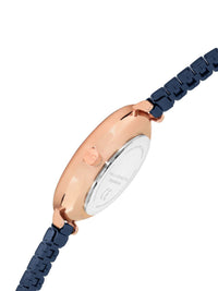 Sambungan Perancis Wanita Dail Dail & Tali Keluli Tahan Karat Analog Watch FCN087UM