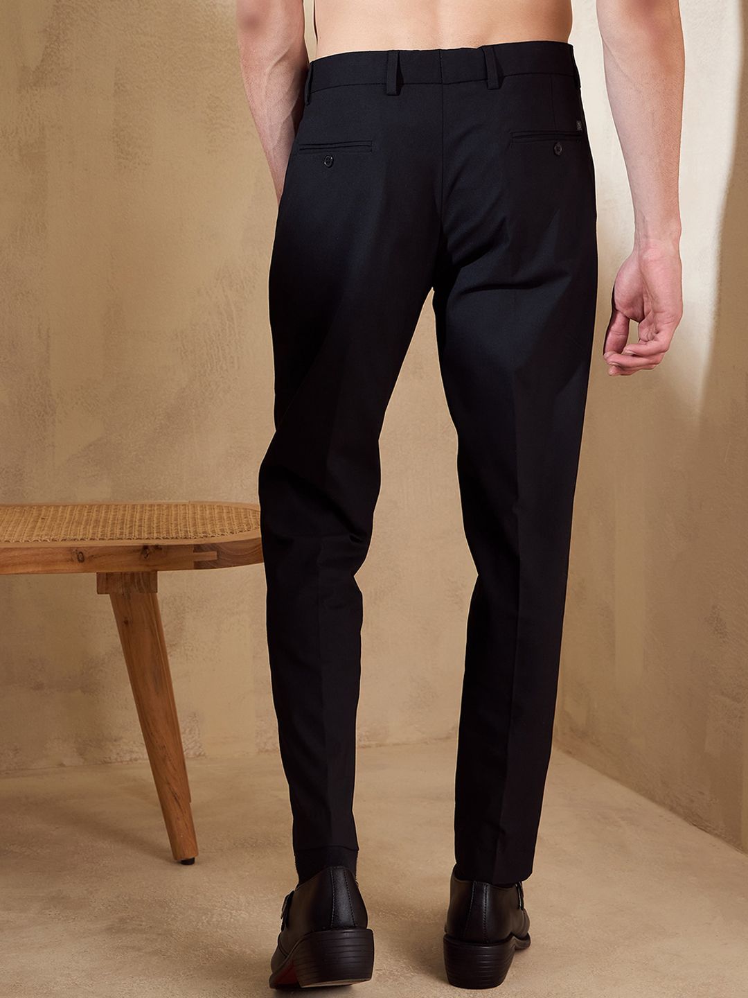 DENNISON Men Double Pleated Formal Trousers