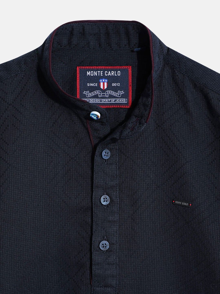 Monte Carlo Boys Textured Casual Smart Fit Shirt