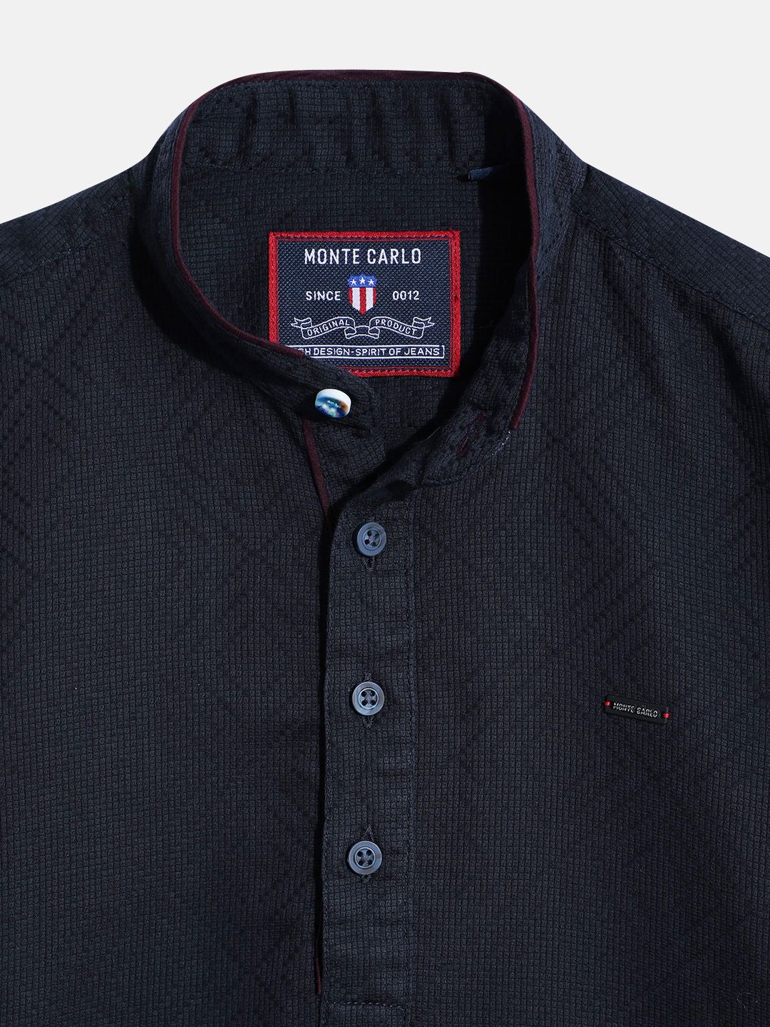 Monte Carlo Boys Textured Casual Smart Fit Shirt