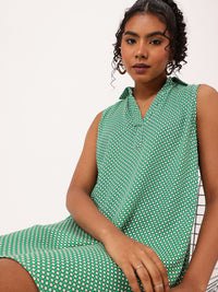 DressBerry Straight-Up Vintage Geometric Chic A-line Dress