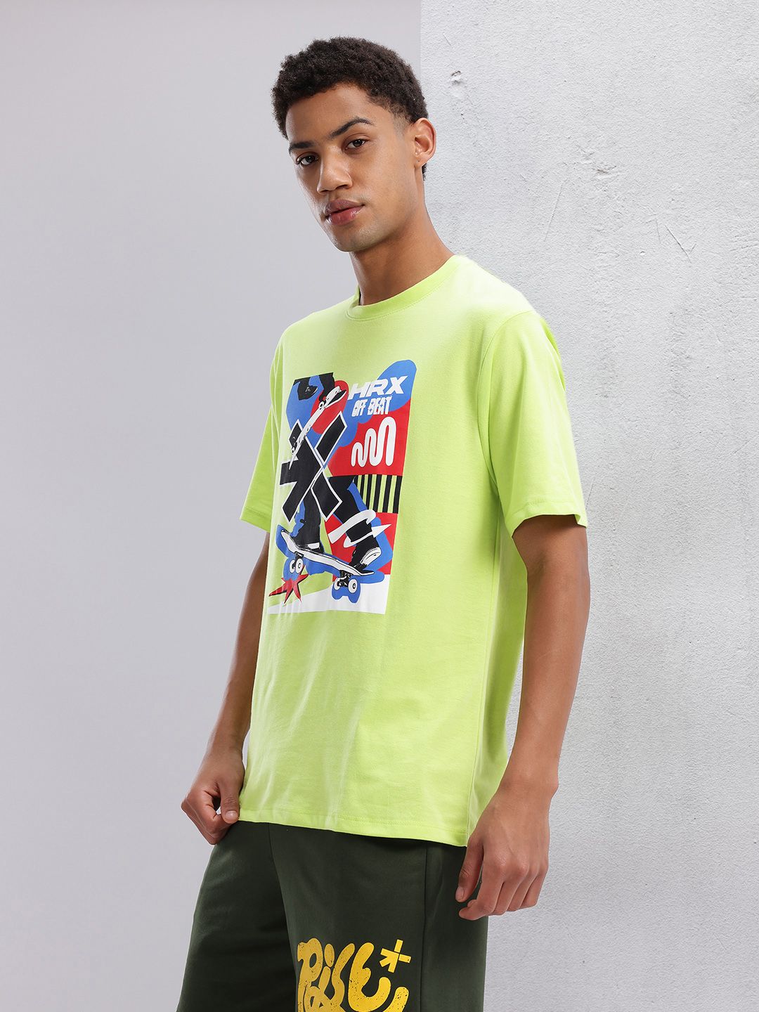 HRX by Hrithik Roshan Men Printed Lifestyle T-shirt