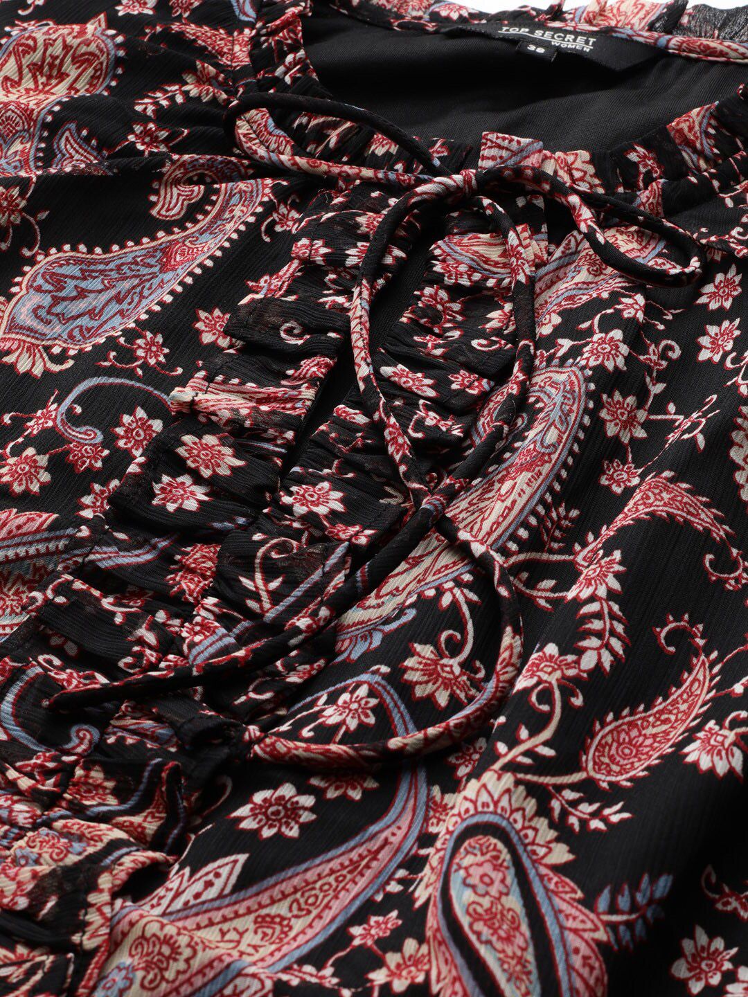 STREET 9 Women Multicoloured Printed Fit and Flare Dress