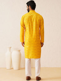 SOJANYA Mandarin Collar Regular Pure Cotton Kurta with Churidar