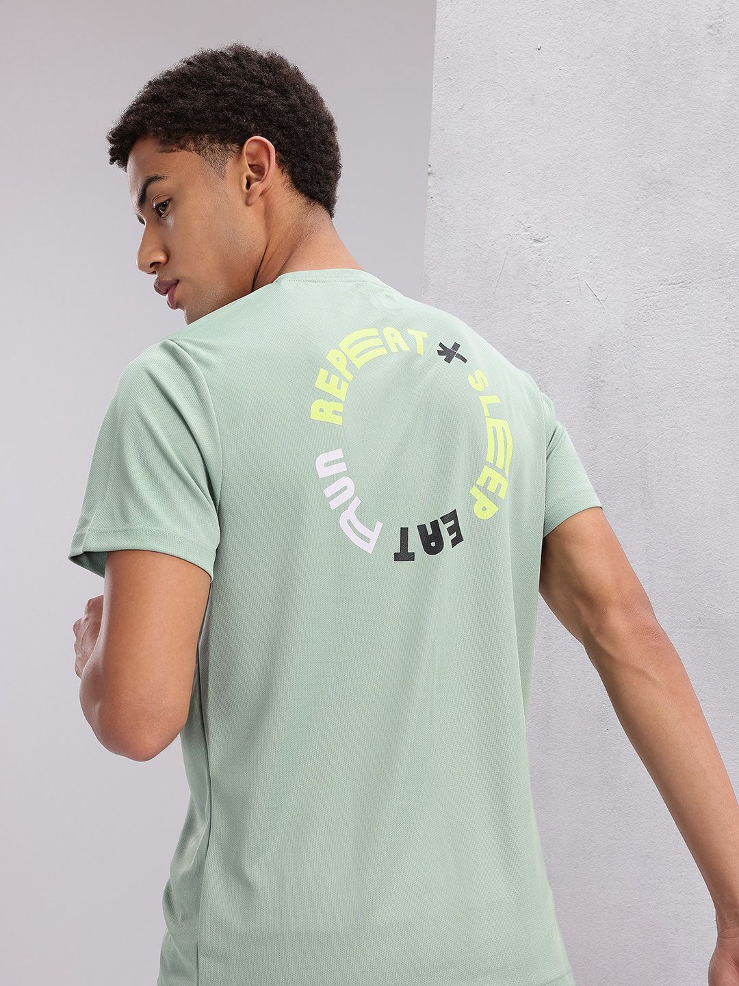 HRX by Hrithik Roshan Typography Print Rapid-Dry Running T-shirt