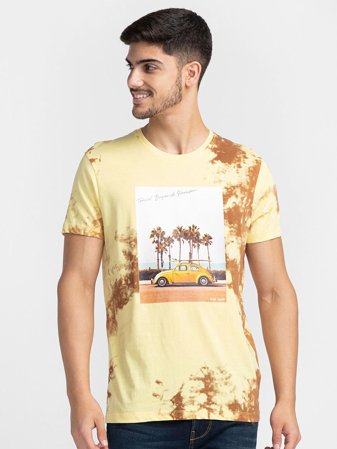 Being Human Graphic Printed Round Neck T-shirt