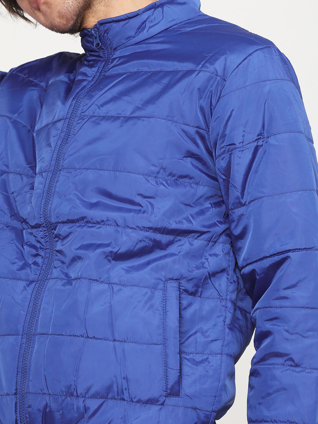 HIGHLANDER Men Blue Padded Jacket
