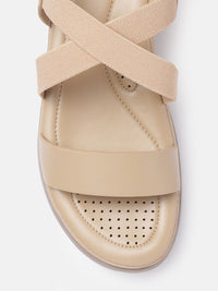 DressBerry Beige Comfort Heels
