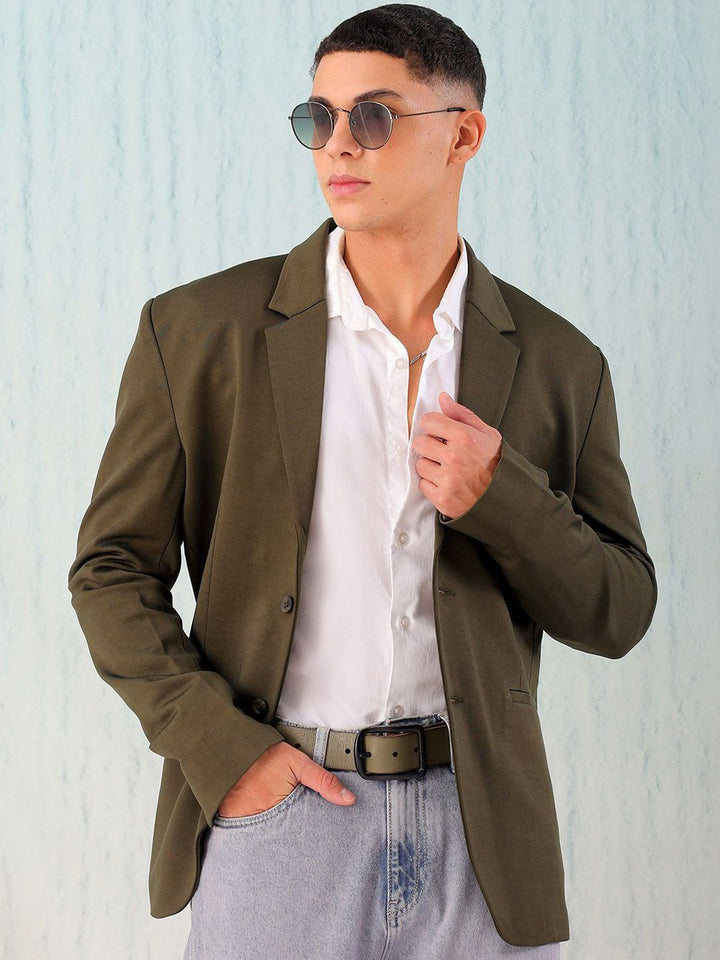The Indian Garage Co. X Luxe Comfort Fit Single-Breasted Blazer