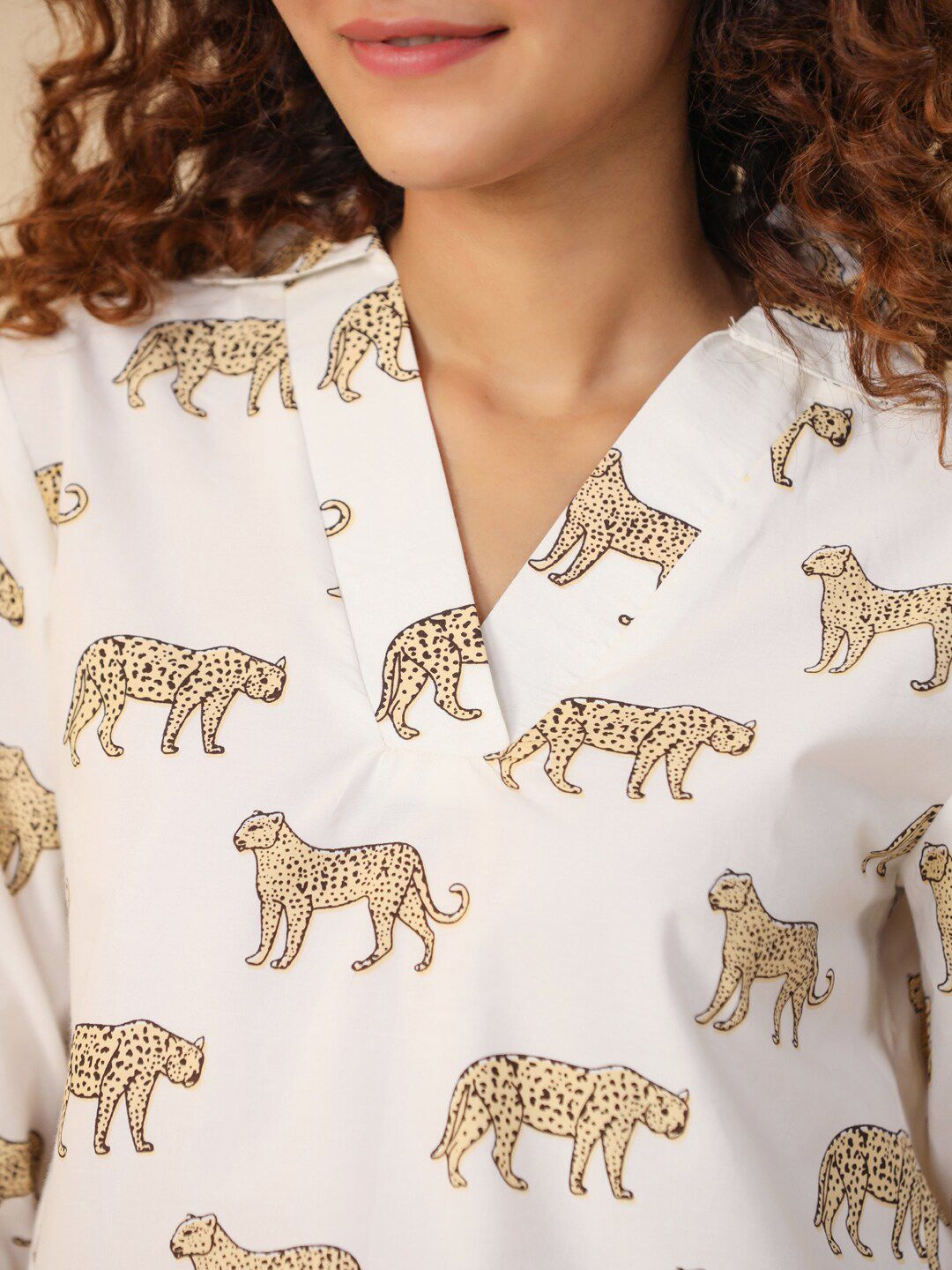 SANSKRUTIHOMES Conversational Printed Pure Cotton Night suit