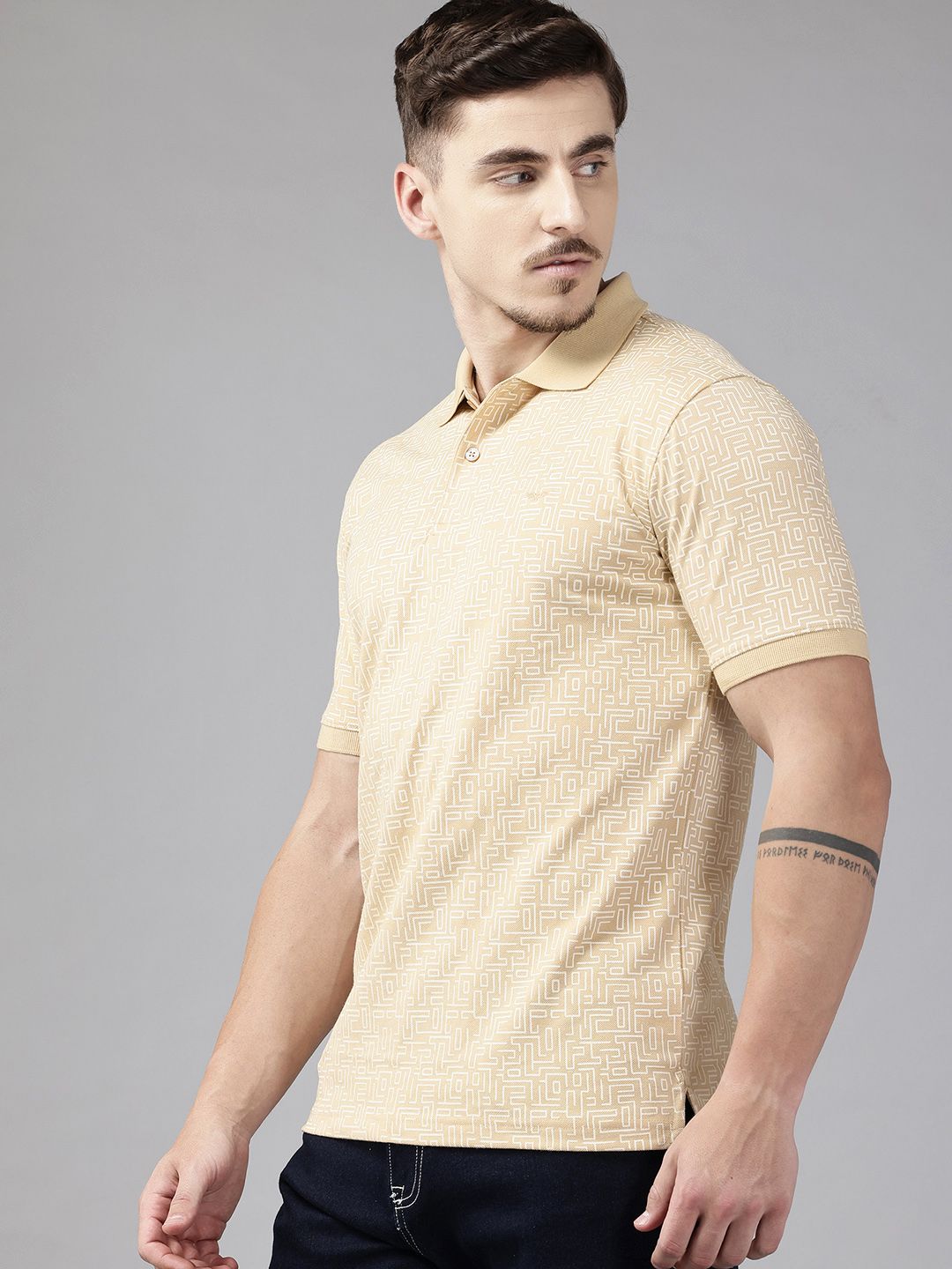 Park Avenue Printed Polo Collar T-shirt