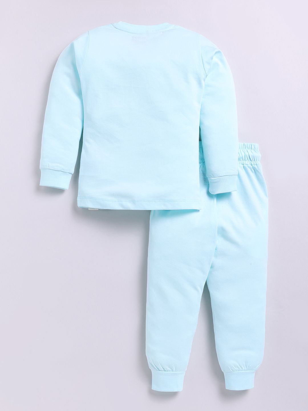 Happy Faces Girls Pure Cotton Peanuts Printed T-shirt with Joggers