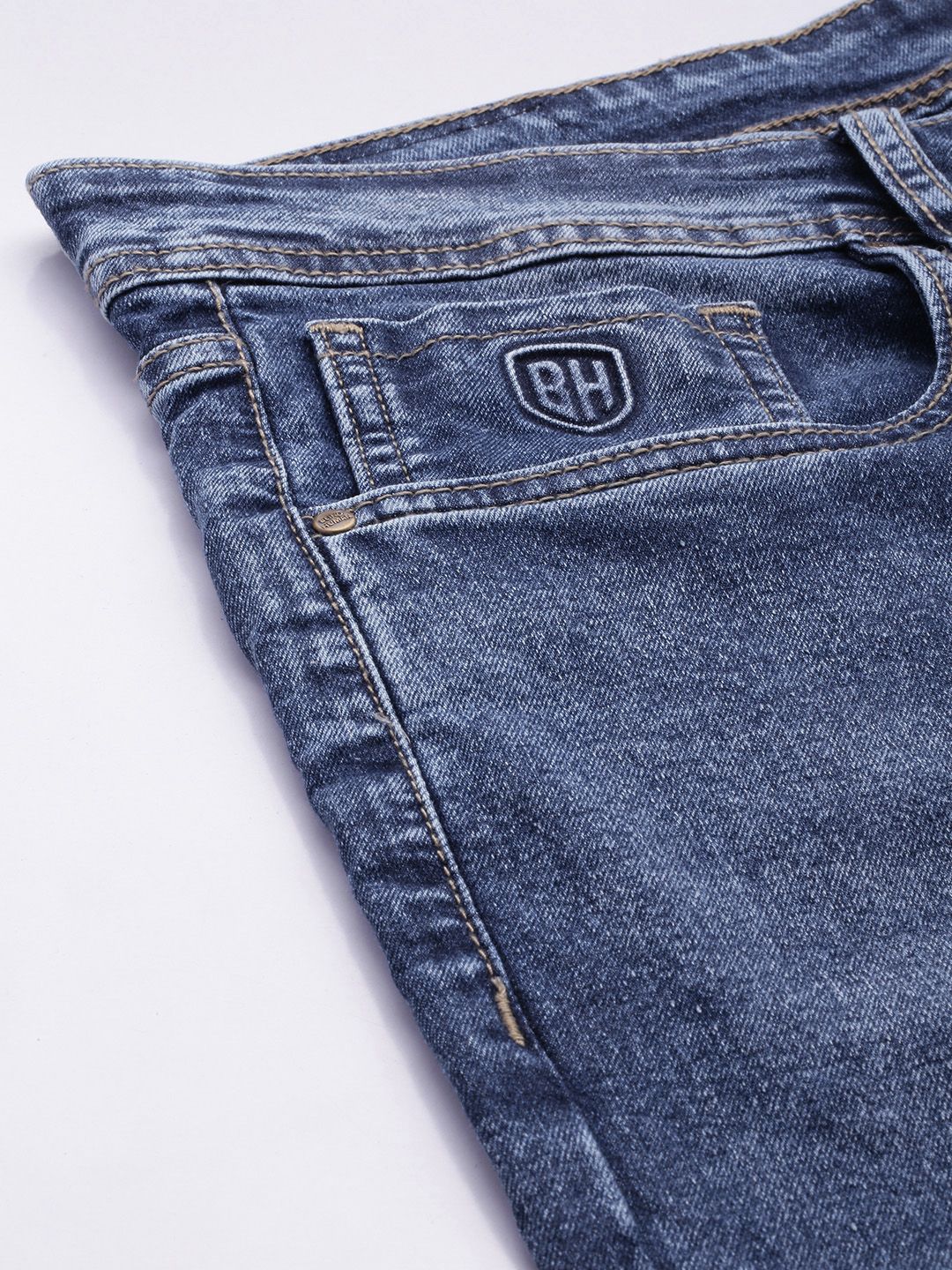 Being Human Men Slim Fit Heavy Fade Stretchable Jeans