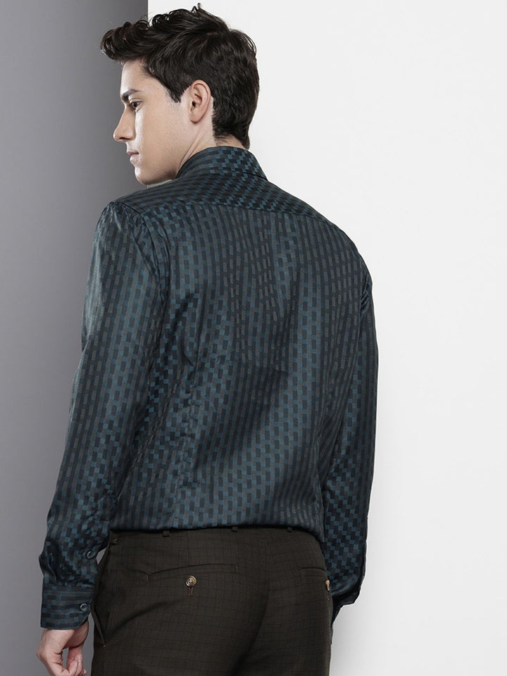 The Indian Garage Co. X Luxe Slim Fit Checked Formal Shirt