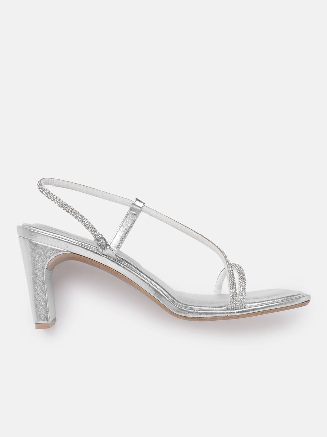 Lino Perros Rhinestones Embellished Party Block Heels