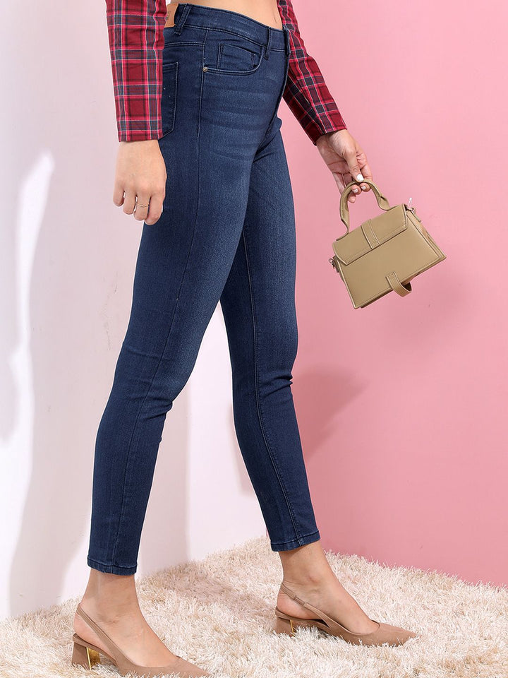 Tokyo Talkies Women Blue Super Skinny Fit High-Rise Clean Look Jeans