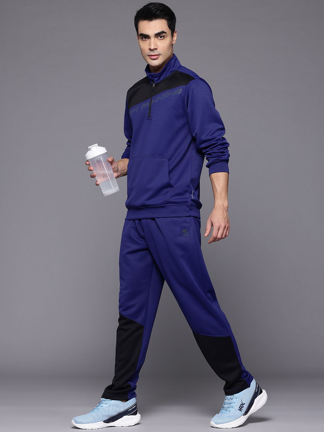 HRX by Hrithik Roshan Colourbocked Rapid Dry Running Tracksuits