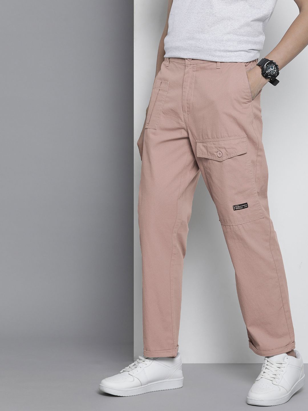 The Indian Garage Co Relaxed Regular Fit Chinos Trousers