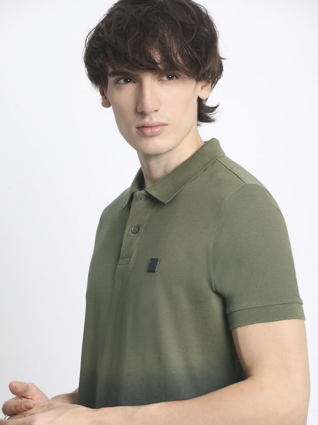 THE BEAR HOUSE Men's Ombre Cotton Regular Fit Polo Collar Tshirt