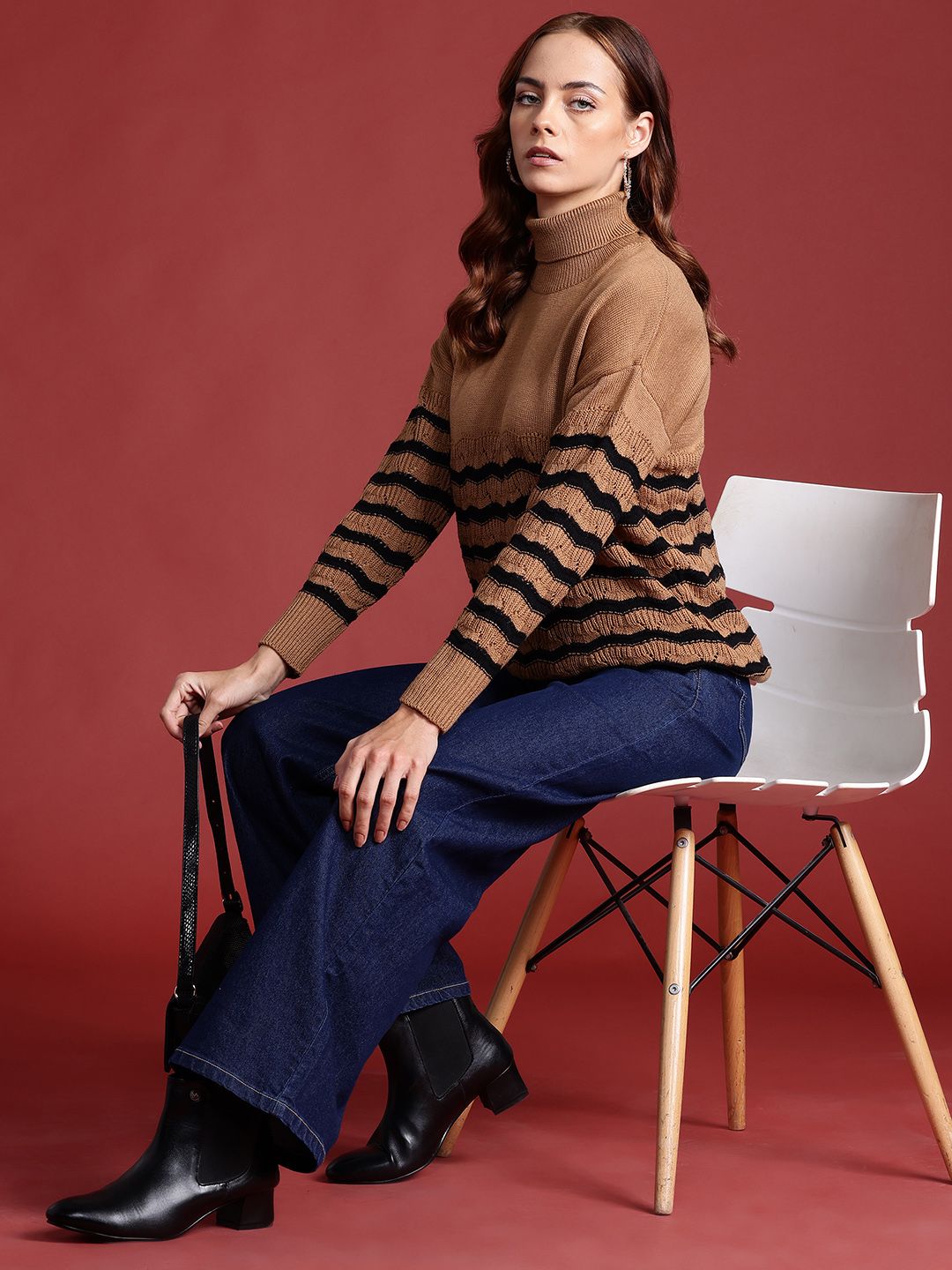 all about you Striped Pullover