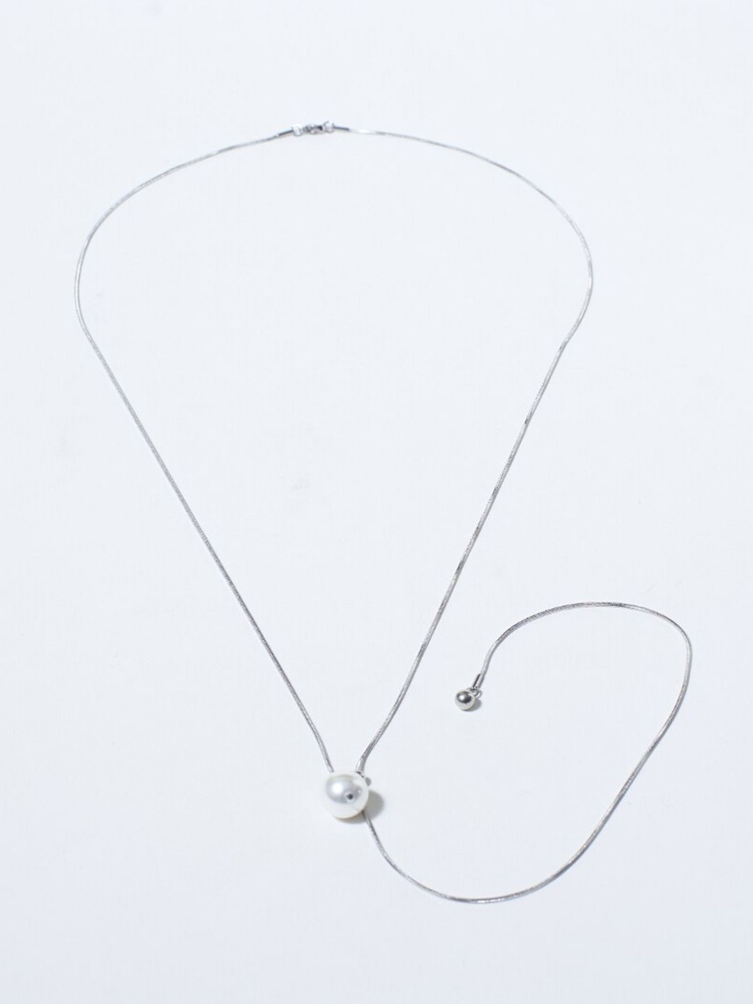 Salty Stainless Steel Elegant Swirl Tassel Chain