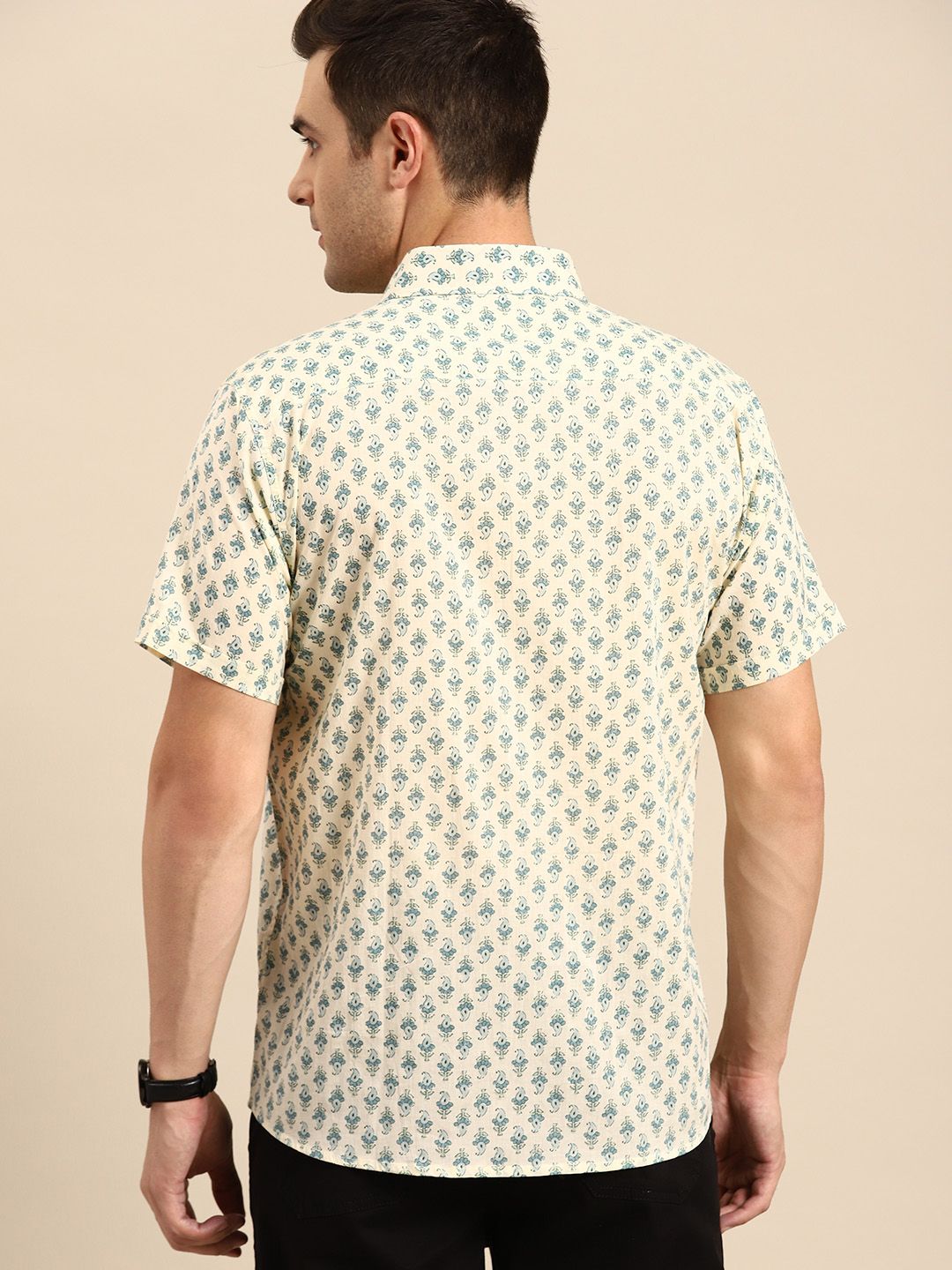 DENNISON  Smart Block Printed Casual Shirt