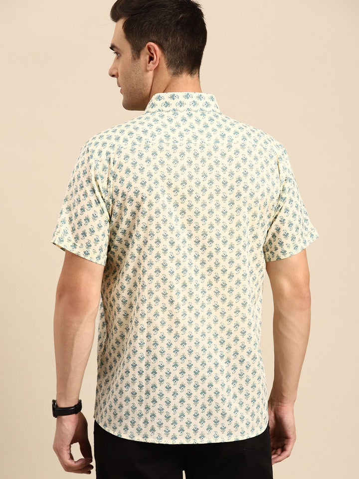 DENNISON  Smart Block Printed Casual Shirt