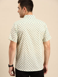 DENNISON  Smart Block Printed Casual Shirt