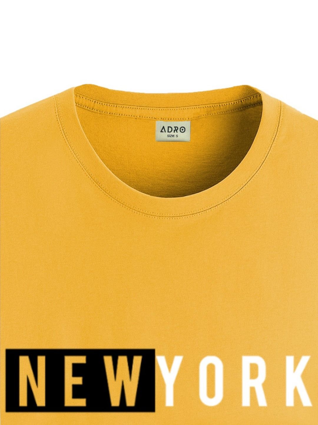 ADRO Men Typography Printed Applique T-shirt