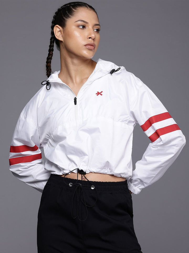 HRX by Hrithik Roshan Rapid-Dry Crop Hooded Jacket