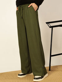 Thomas Scott Men Mid-Rise Loose Fit Parallel Trousers