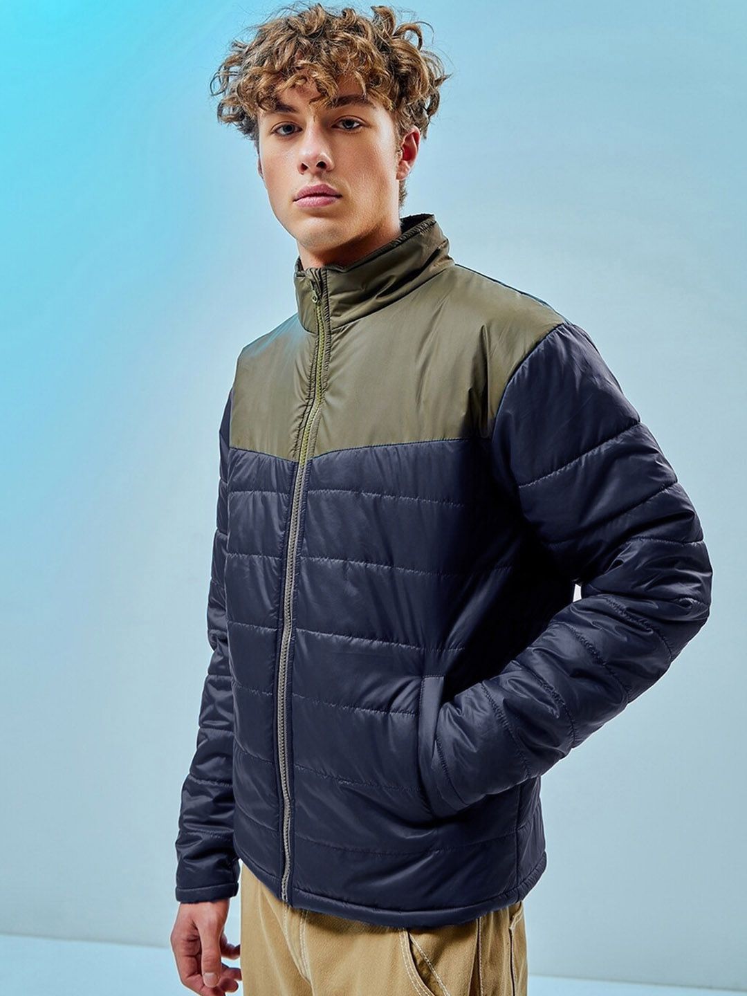 Bewakoof Block Oversized Puffer Jacket