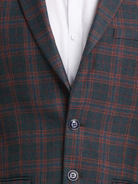 Raymond Checked Single Breasted Formal Blazer