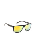 Irus oleh Idee Men Lens Kuning & Cermin mata hitam persegi hitam dengan lensa yang dilindungi UV IRS1229C1SG