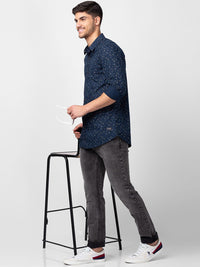 SPYKAR Men Slim Fit Low-Rise Heavy Fade Stretchable Cotton Jeans
