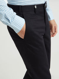 Park Avenue Men Black Slim Fit Trousers