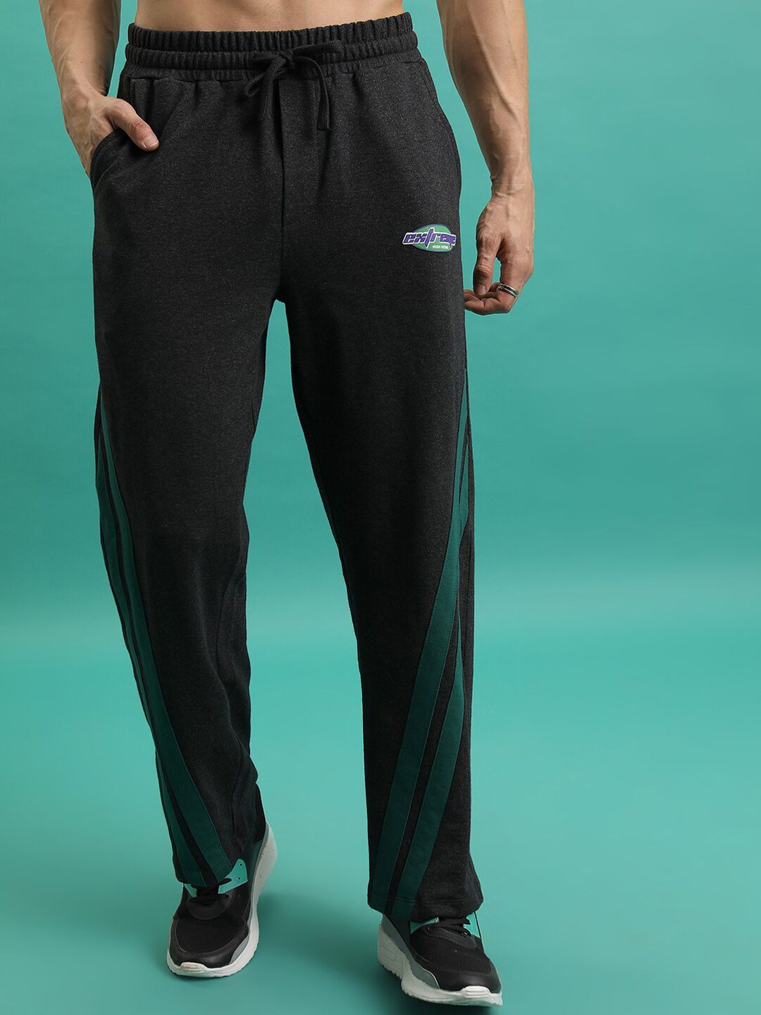 HIGHLANDER Men Relaxed Fit Training or Gym Track Pants
