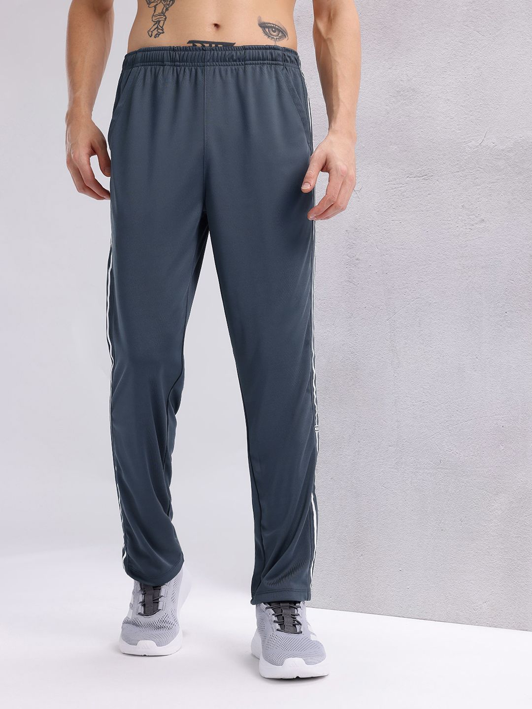 HRX by Hrithik Roshan Men Side Stripes Rapid-Dry Training Track Pants